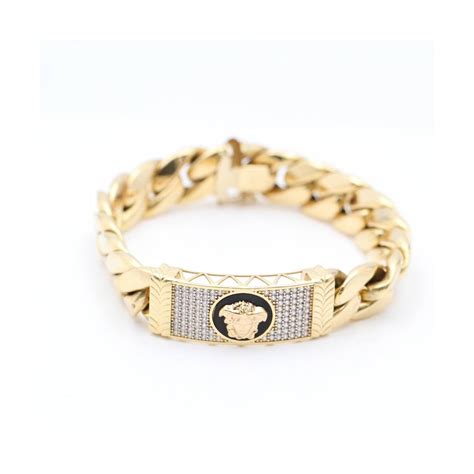 pulsera de oro versace